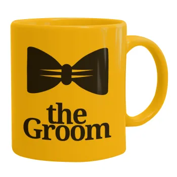 The Groom, Κούπα, κεραμική κίτρινη, 330ml