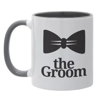 The Groom, Κούπα χρωματιστή γκρι, κεραμική, 330ml