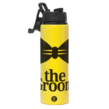 The Groom, Μεταλλικό παγούρι νερού με καπάκι ασφαλείας, αλουμινίου 850ml