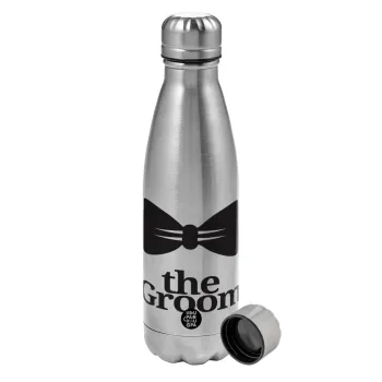 The Groom, Metallic water bottle, stainless steel, 750ml