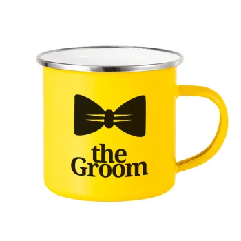 The Groom, Κούπα Μεταλλική εμαγιέ Κίτρινη 360ml