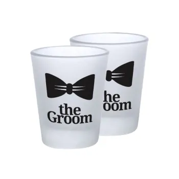 The Groom, Σφηνοπότηρα γυάλινα 45ml του πάγου (2 τεμάχια)
