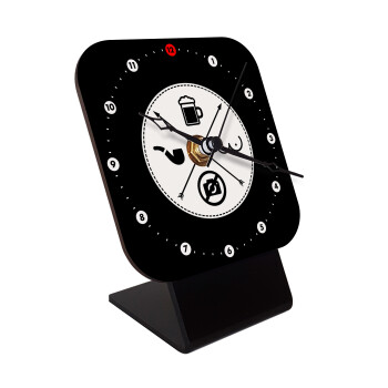 The Bachelor Rules, Quartz Wooden table clock with hands (10cm)