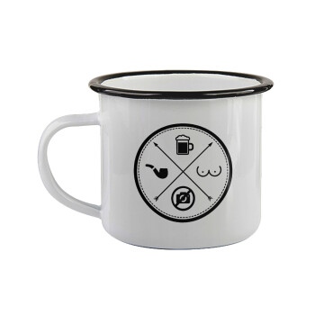 The Bachelor Rules, Κούπα εμαγιέ με μαύρο χείλος 360ml