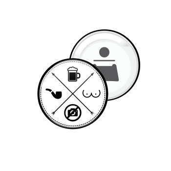 The Bachelor Rules, Μαγνητάκι και ανοιχτήρι μπύρας στρογγυλό διάστασης 5,9cm