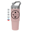 Pink color, 890ml (30oz) stainless Steel Tumbler with Handle