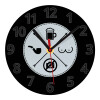 Ρολόι τοίχου γυάλινο (20cm)