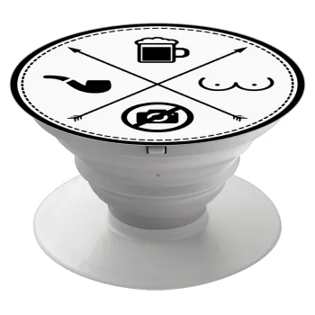 The Bachelor Rules, Phone Holders Stand  Λευκό Βάση Στήριξης Κινητού στο Χέρι