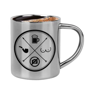 The Bachelor Rules, Double-wall metal cup for espresso (220ml)