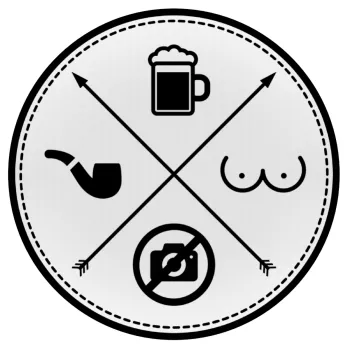 The Bachelor Rules, Mousepad Στρογγυλό 20cm