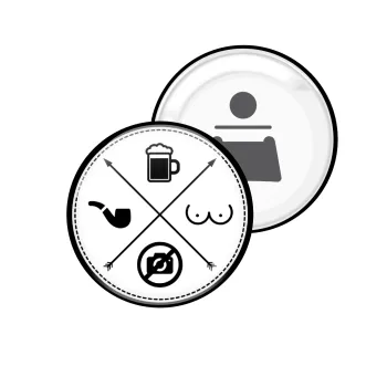 The Bachelor Rules, Μαγνητάκι και ανοιχτήρι μπύρας στρογγυλό διάστασης 5,9cm