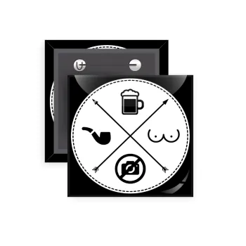 The Bachelor Rules, Κονκάρδα παραμάνα τετράγωνη 5x5cm