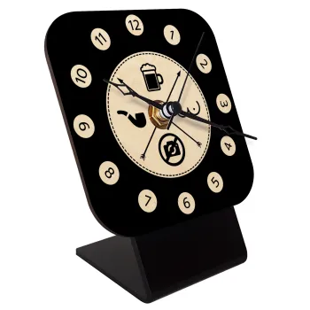 The Bachelor Rules, Επιτραπέζιο ρολόι σε φυσικό ξύλο (10cm)