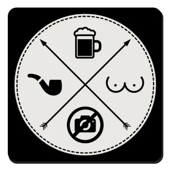 The Bachelor Rules, Τετράγωνο μαγνητάκι ξύλινο 9x9cm