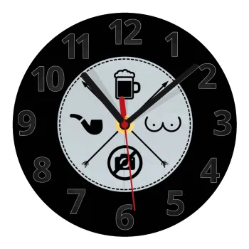 The Bachelor Rules, Ρολόι τοίχου γυάλινο (20cm)