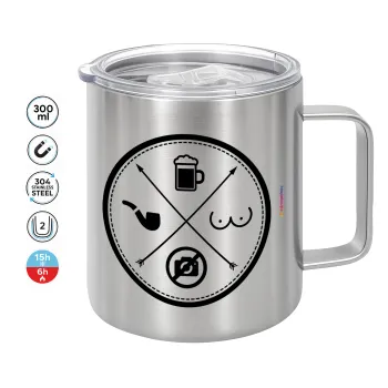 The Bachelor Rules, Mug Stainless steel double wall 300ml