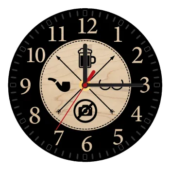 The Bachelor Rules, Ρολόι τοίχου ξύλινο plywood (20cm)