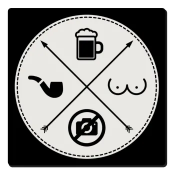 The Bachelor Rules, Τετράγωνο μαγνητάκι ξύλινο 6x6cm