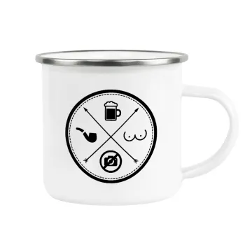 The Bachelor Rules, Κούπα Μεταλλική εμαγιέ λευκη 360ml