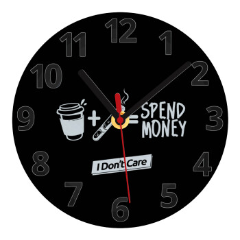 Spend Money, Ρολόι τοίχου γυάλινο (20cm)