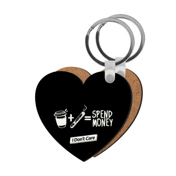 Spend Money, Μπρελόκ Ξύλινο καρδιά MDF