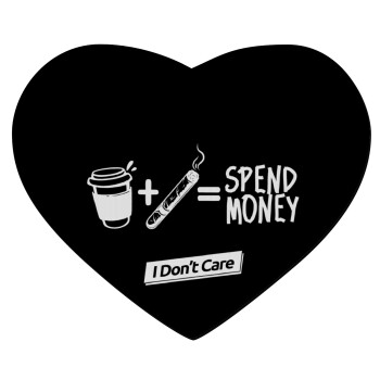 Spend Money, Mousepad καρδιά 23x20cm
