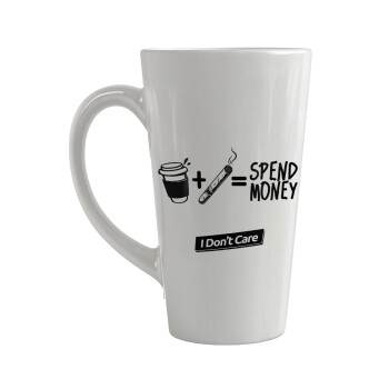 Spend Money, Κούπα κωνική Latte Μεγάλη, κεραμική, 450ml