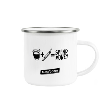 Spend Money, Κούπα Μεταλλική εμαγιέ λευκη 360ml
