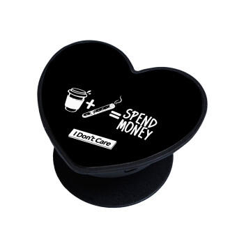 Spend Money, Phone Holders Stand  καρδιά Μαύρο Βάση Στήριξης Κινητού στο Χέρι