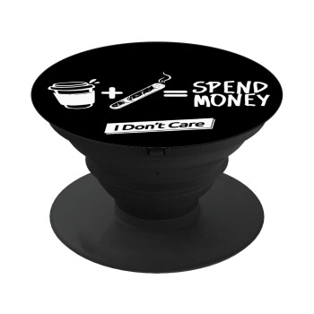 Spend Money, Pop Socket Μαύρο Βάση Στήριξης Κινητού στο Χέρι