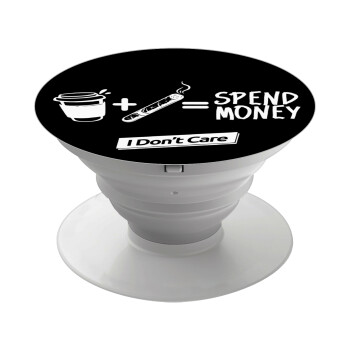 Spend Money, Phone Holders Stand  White Hand-held Mobile Phone Holder