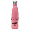 Μεταλλικό παγούρι θερμός Ροζ Ματ (Stainless steel), διπλού τοιχώματος, 500ml