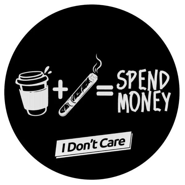 Spend Money — Mousepad Στρογγυλό 20cm