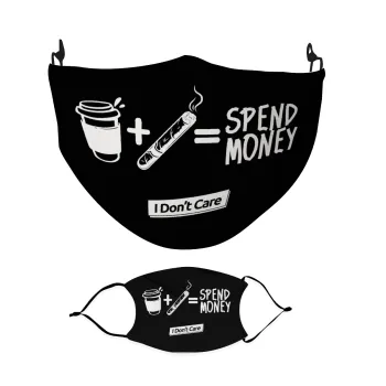 Spend Money, Μάσκα υφασμάτινη Ενηλίκων πολλαπλών στρώσεων με υποδοχή φίλτρου