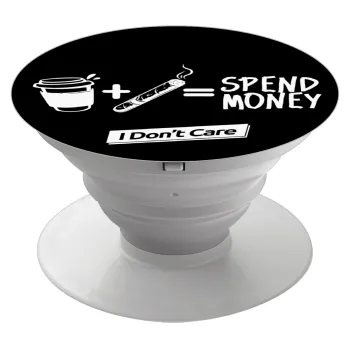 Spend Money, Phone Holders Stand  White Hand-held Mobile Phone Holder