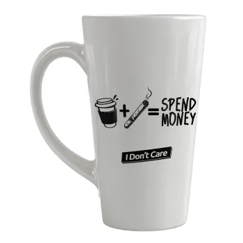 Spend Money, Κούπα κωνική Latte Μεγάλη, κεραμική, 450ml