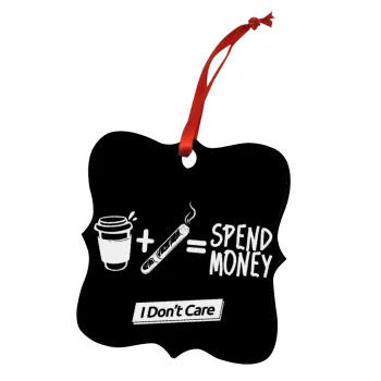 Spend Money, Στολίδι Χριστουγεννιάτικο στολίδι polygon ξύλινο 7.5cm