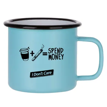 Spend Money, Κούπα Μεταλλική εμαγιέ ΜΑΤ σιέλ 360ml