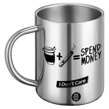 Spend Money, Ανοξείδωτη Μεταλλική Κούπα 450ml - Διπλού Τοιχώματος