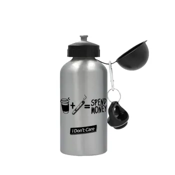 Spend Money, Metallic water jug, Silver, aluminum 500ml