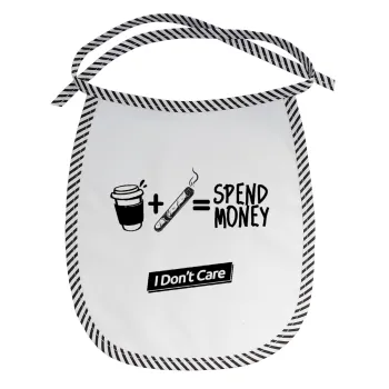 Spend Money, Σαλιάρα μωρού αλέκιαστη με κορδόνι Μαύρη