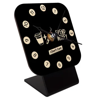 Spend Money, Επιτραπέζιο ρολόι σε φυσικό ξύλο (10cm)