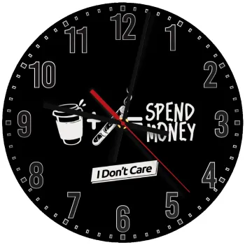 Spend Money, Ρολόι τοίχου ξύλινο (30cm)