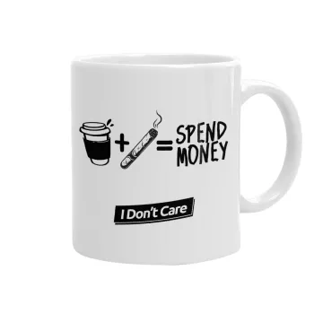 Spend Money, Ceramic coffee mug, 330ml