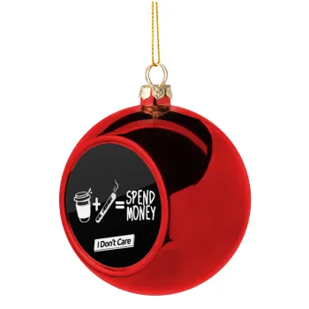Spend Money, Christmas tree ball Red 8cm