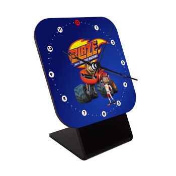 Ο Μπλέιζ και οι Φίλοι του, Επιτραπέζιο ρολόι ξύλινο με δείκτες (10cm)