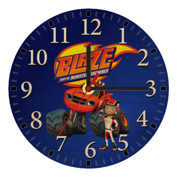 Ο Μπλέιζ και οι Φίλοι του, Ρολόι τοίχου ξύλινο plywood (20cm)