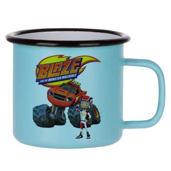 Ο Μπλέιζ και οι Φίλοι του, Κούπα Μεταλλική εμαγιέ ΜΑΤ σιέλ 360ml