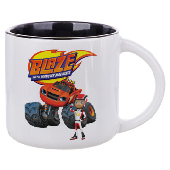 Ο Μπλέιζ και οι Φίλοι του, Κούπα κεραμική 400ml Λευκή/Μαύρη