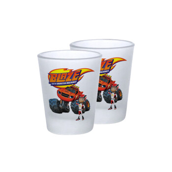 Ο Μπλέιζ και οι Φίλοι του, Σφηνοπότηρα γυάλινα 45ml του πάγου (2 τεμάχια)